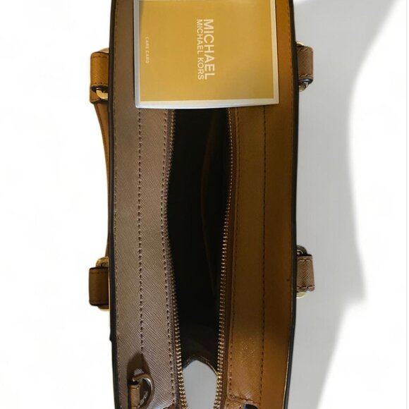 Michael Kors Quinn brown logo satchel MSRP $378 - Picture 5 of 8